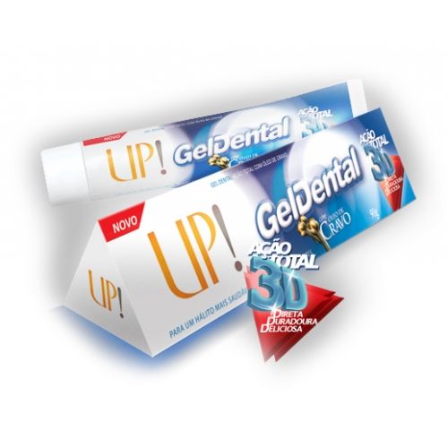 Gel Dental UP! - Ação Total com Óleo de Cravo e Menta